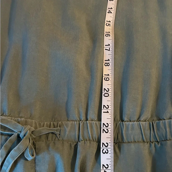 Anthropologie Cloth & Stone Juliana Jumper Sage Green Cropped Jumpsuit Womens Lg - Picture 10 of 16